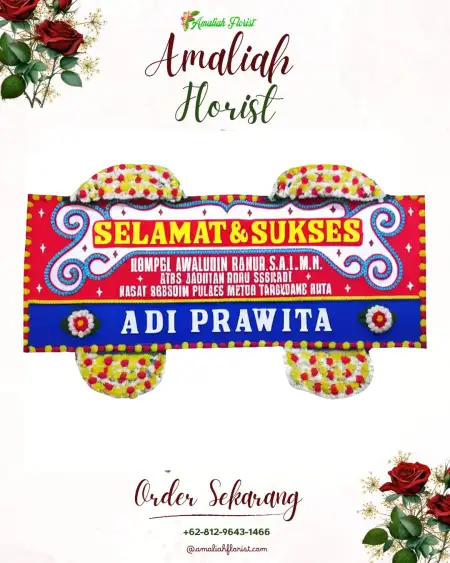 Papan Bunga Ucapan Selamat Pirak Timur